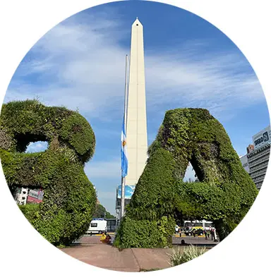 Sistema Servas Backup instalado en el Obelisco de Buenos Aires